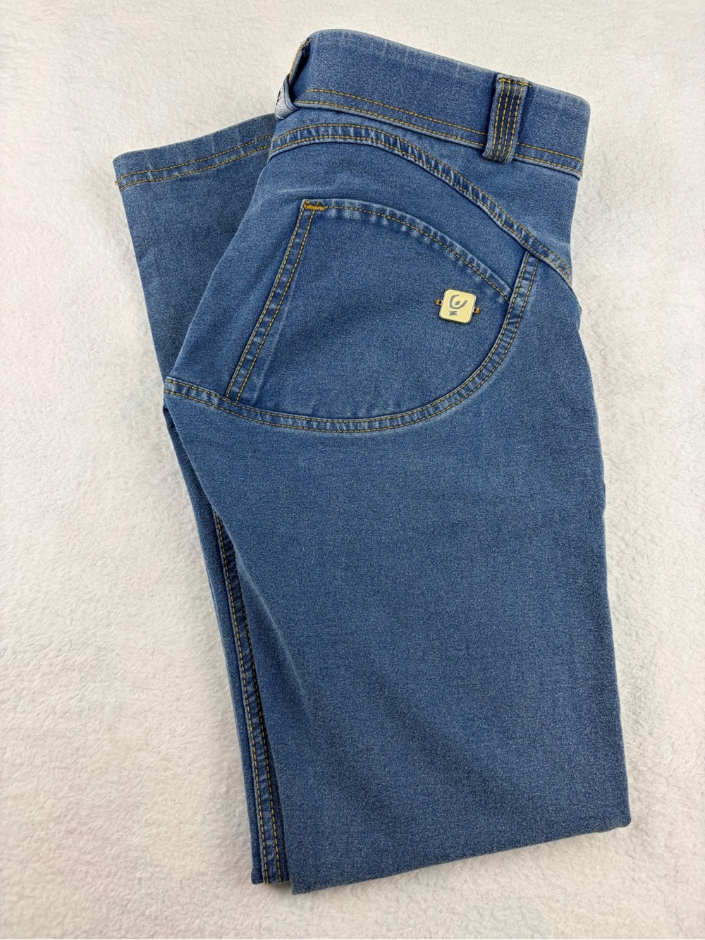 Freddy WR.UP Shaping Jeggings Small Blue Stretch Denim Lift Effect Ankle Crop